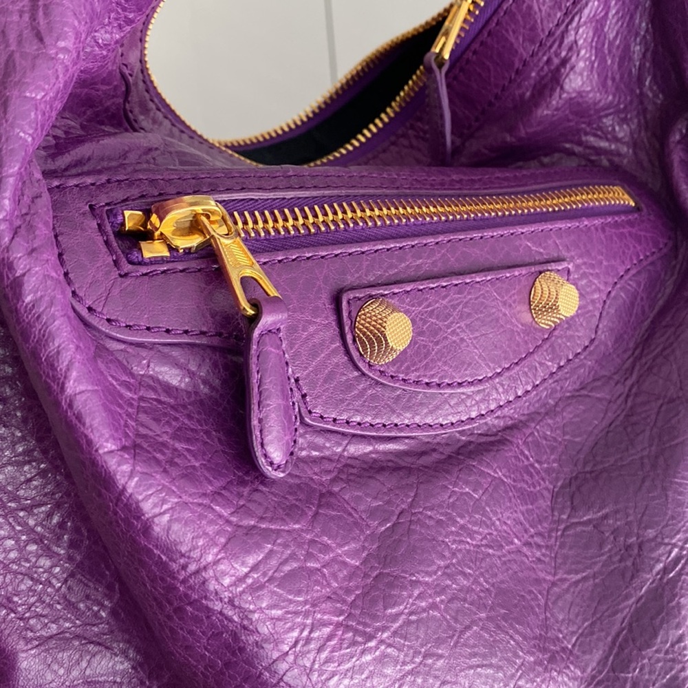 Balenciaga Violet Lambskin Giant 12 Shoulder Bag - Picture 13 of 13